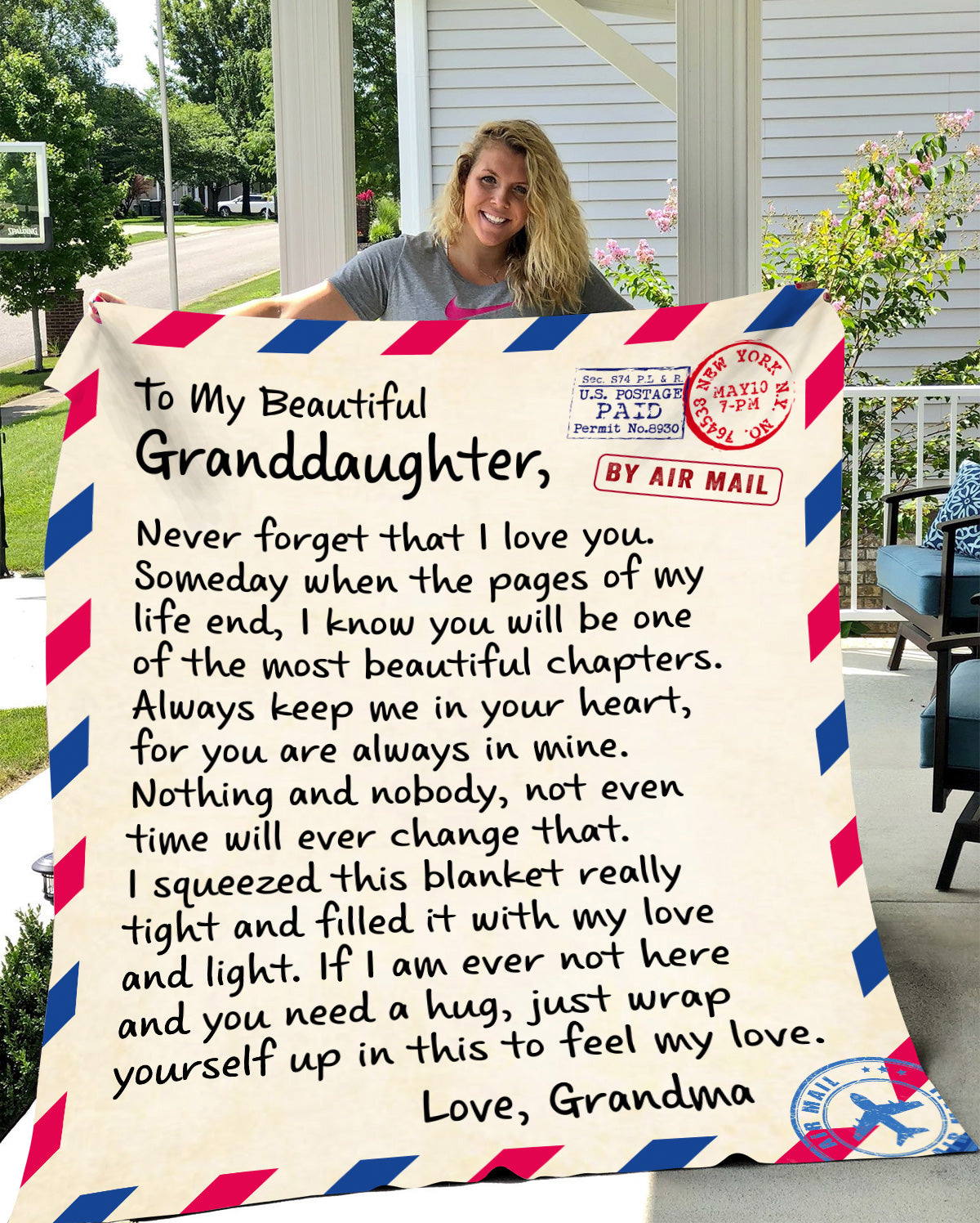To My Beautiful Granddaughter| Blanket for Granddaughter| Gift for Granddaughter