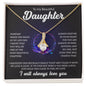 To My Beautiful Daughter | Always Keep Me In Your Heart - Alluring Beauty necklace