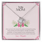To My Mom | You Are My Greatest Blessing - Love Knot Necklace