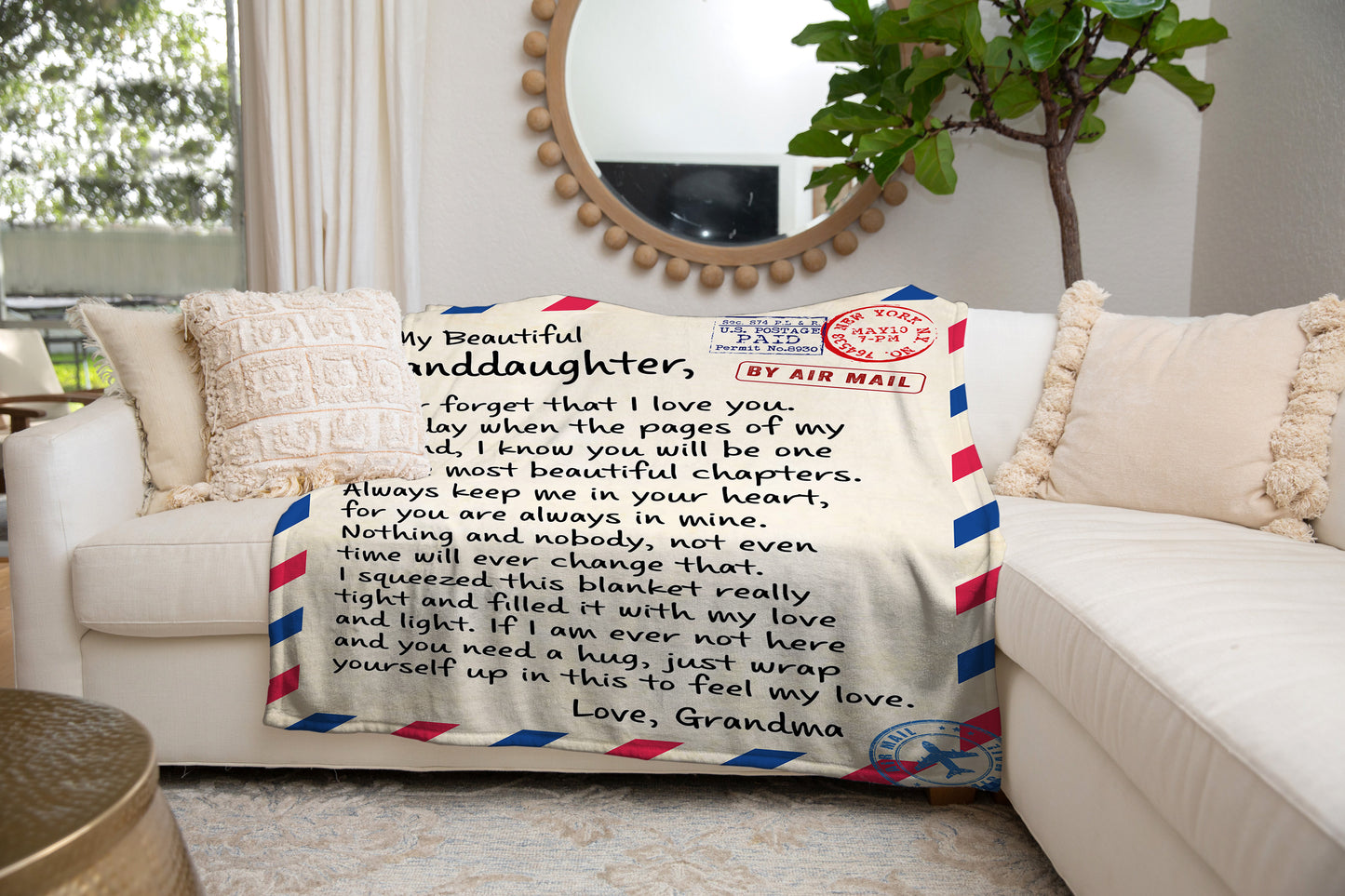 To My Beautiful Granddaughter| Blanket for Granddaughter| Gift for Granddaughter